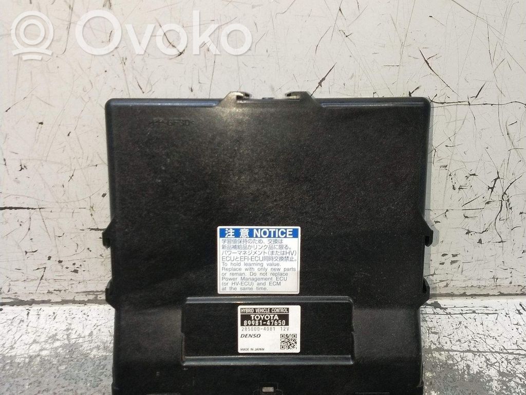 Toyota Prius (XW50) Alte unități/module de control 