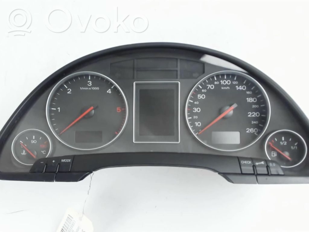 Audi A4 S4 B6 8E 8H Speedometer (instrument cluster) 