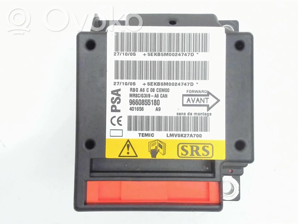 Airbag control unit/module   00006546E3,9660855180