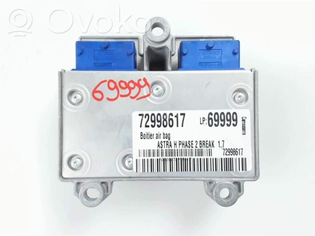 Opel Astra H Airbag control unit/module 
