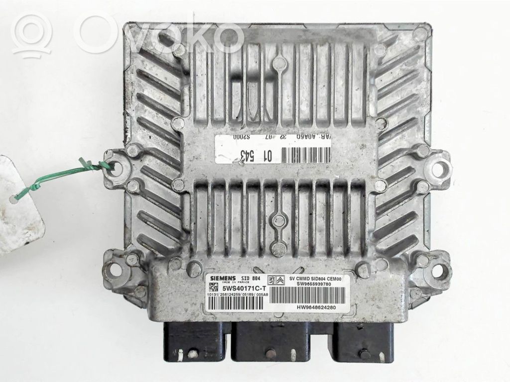 Engine control unit/module   1940WX,SW9655939780