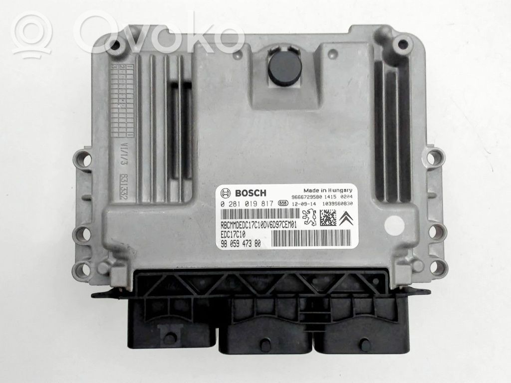 Engine control unit/module   1606382680,9805947380