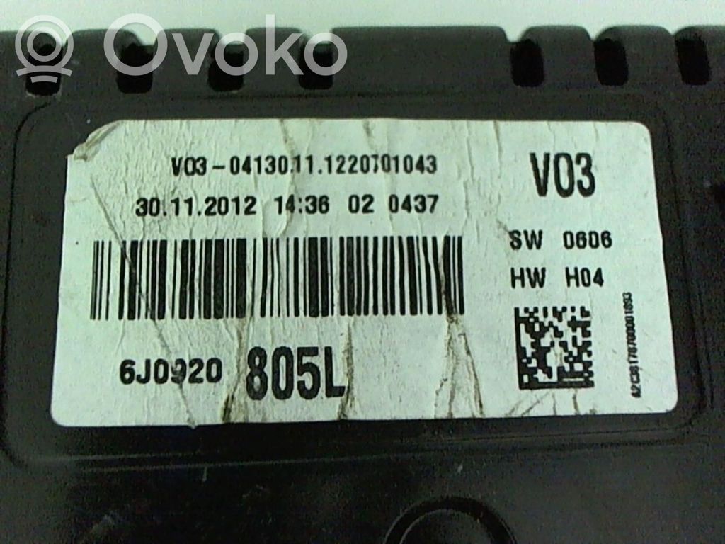 Seat Ibiza IV (6J,6P) Licznik / Prędkościomierz 