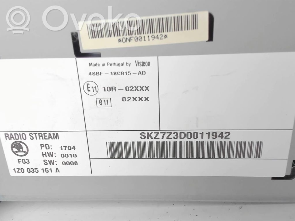 Skoda Octavia Mk2 (1Z) Unitate principală radio/CD/DVD/GPS 
