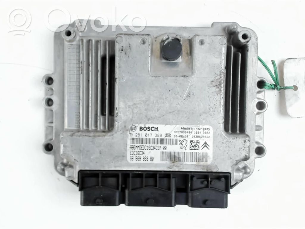 Peugeot 207 Engine control unit/module 