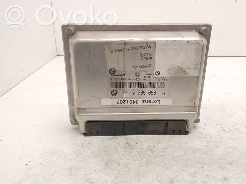 Moottorin ohjainlaite/moduuli   7785098,7786565,0281001445