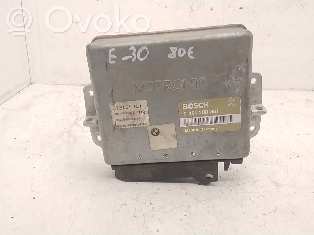BMW 3 E30 Unidad de control/módulo del motor 