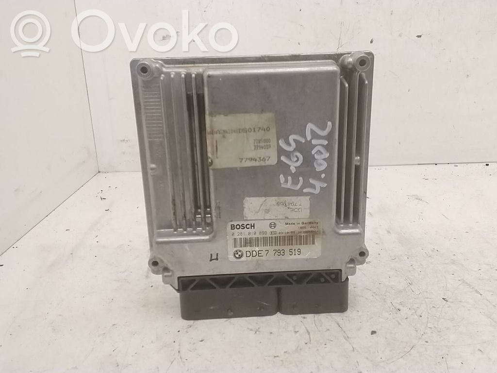 Engine control unit/module   7793519,0281010899,1039S03253