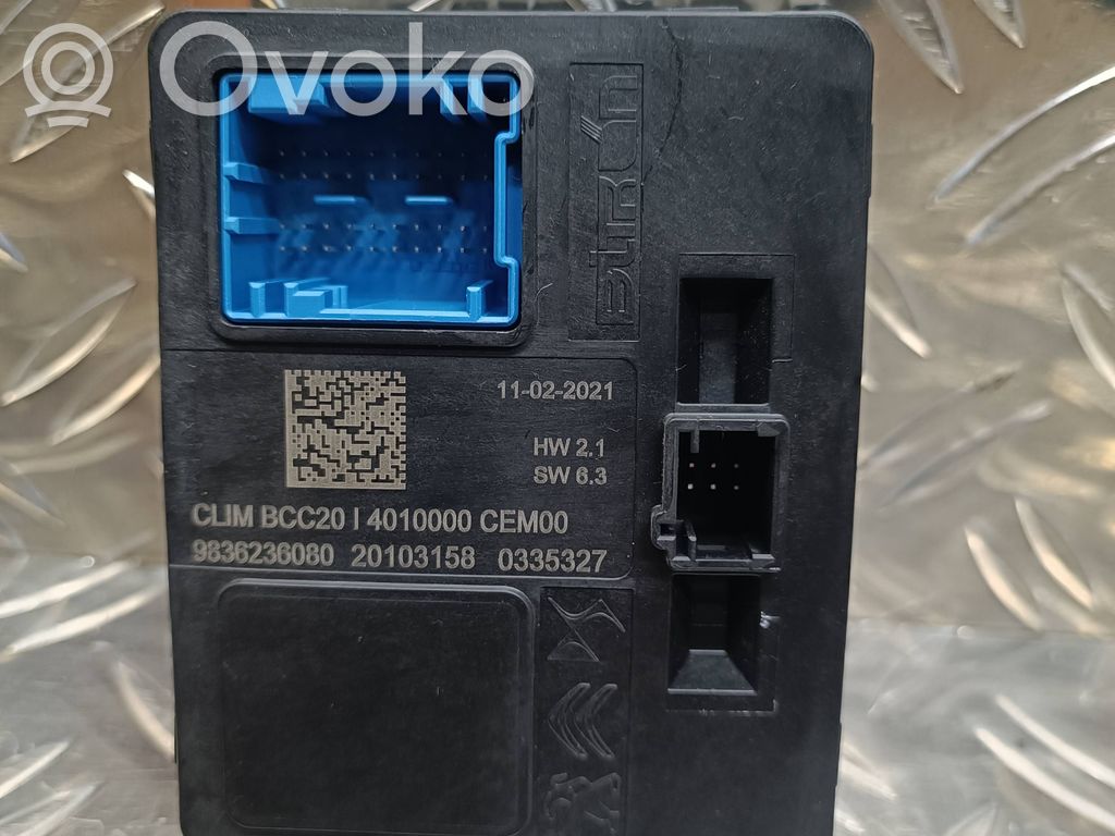 Peugeot 208 II Air conditioning/heating control unit 