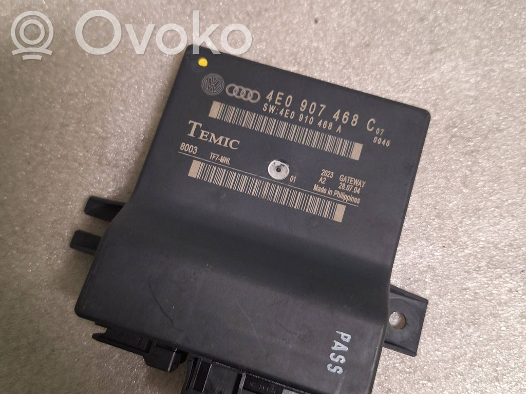 Audi A8 S8 D3 4E Gateway valdymo modulis 