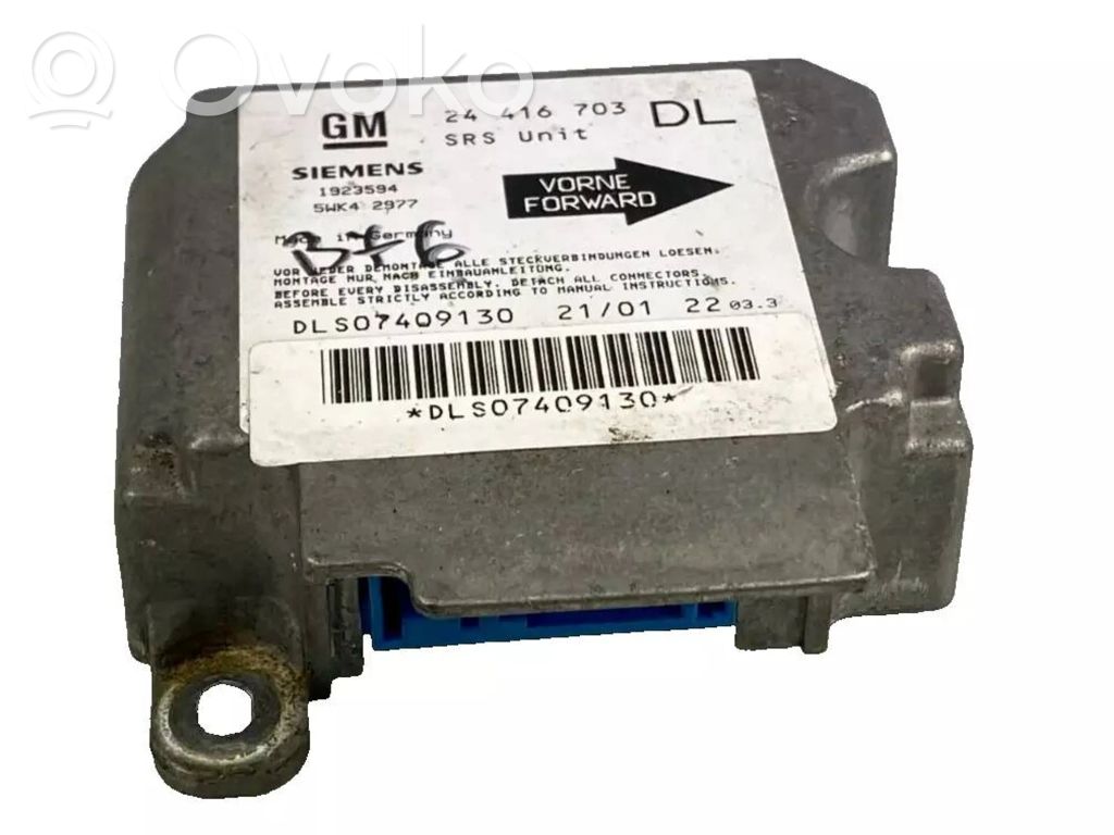 Opel Astra J Airbag control unit/module 