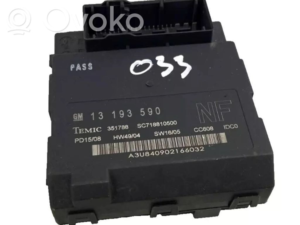 Opel Signum Comfort/convenience module 