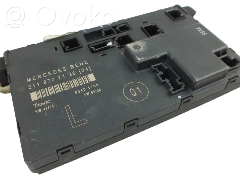 Mercedes-Benz E W211 Door control unit/module 