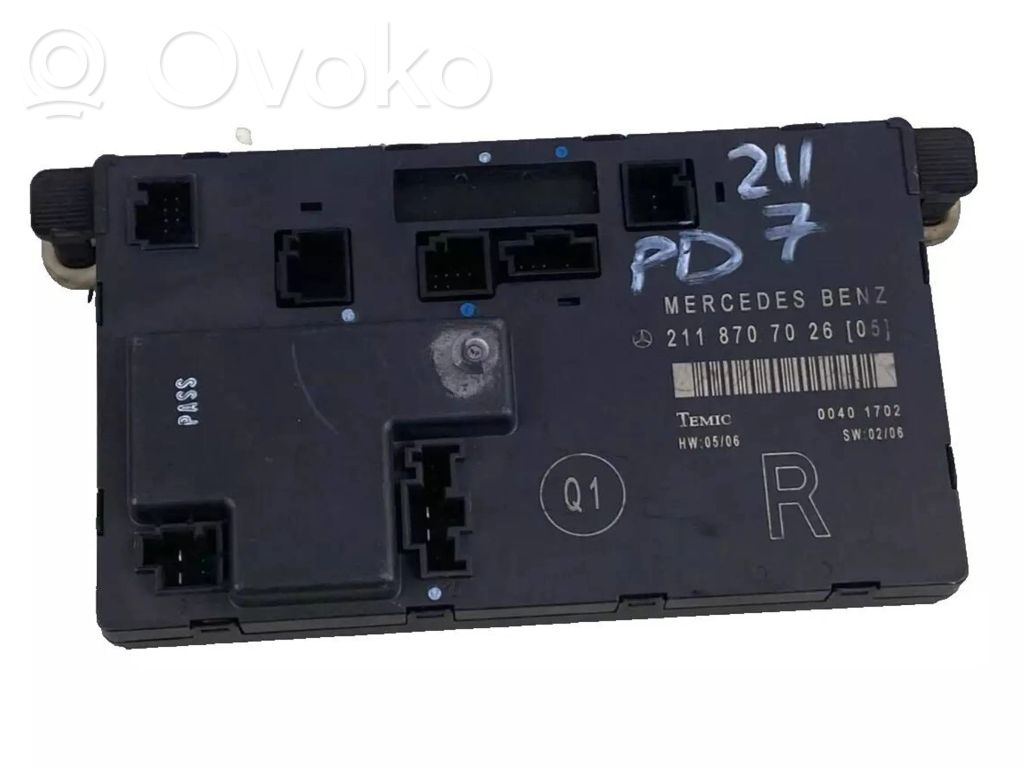 Mercedes-Benz E W211 Door control unit/module 