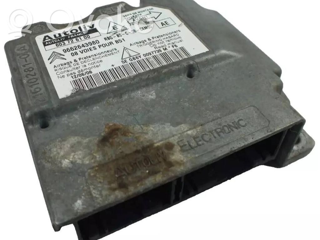 Citroen C4 I Airbag control unit/module 