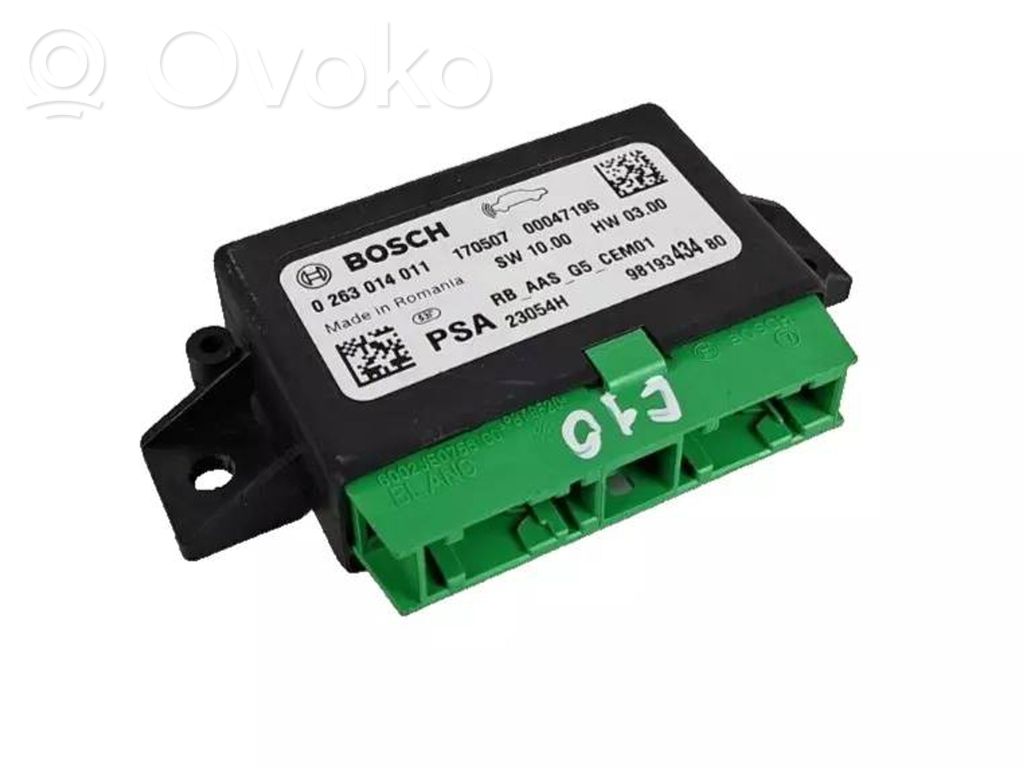 Peugeot 2008 I Parking PDC control unit/module 