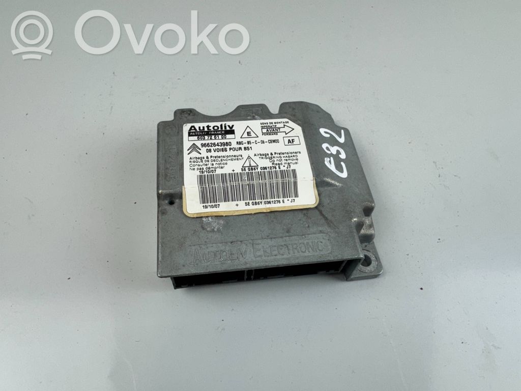 Citroen C4 I Airbag control unit/module 