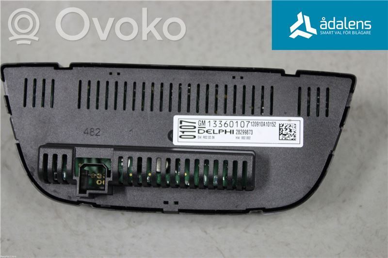 Opel Astra J Climate control unit 