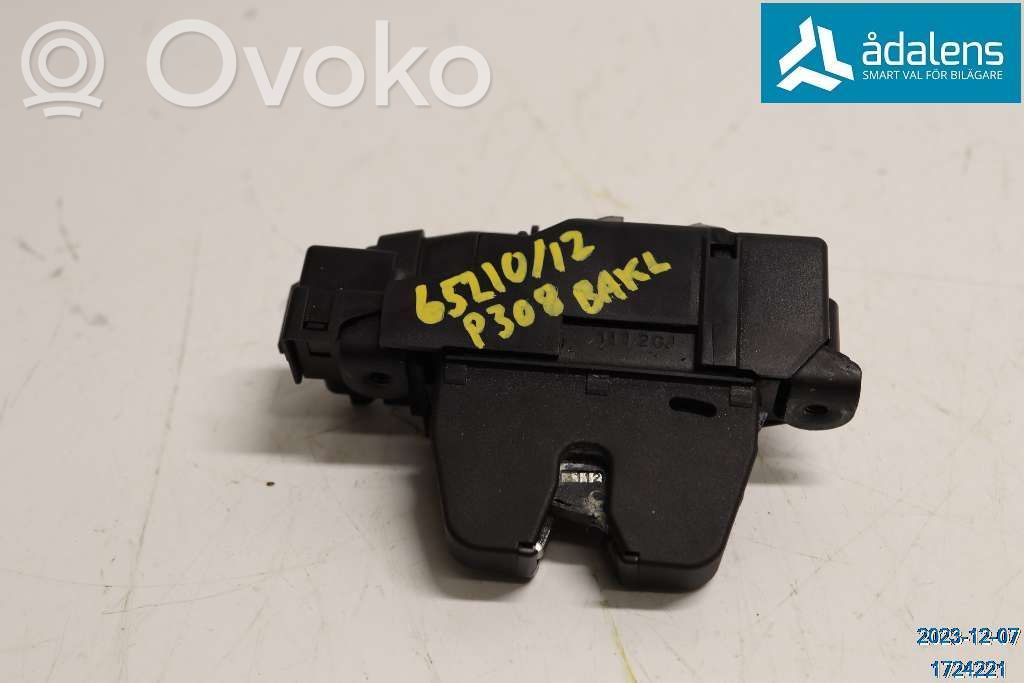 Peugeot 308 Tailgate/trunk/boot lock/catch/latch 