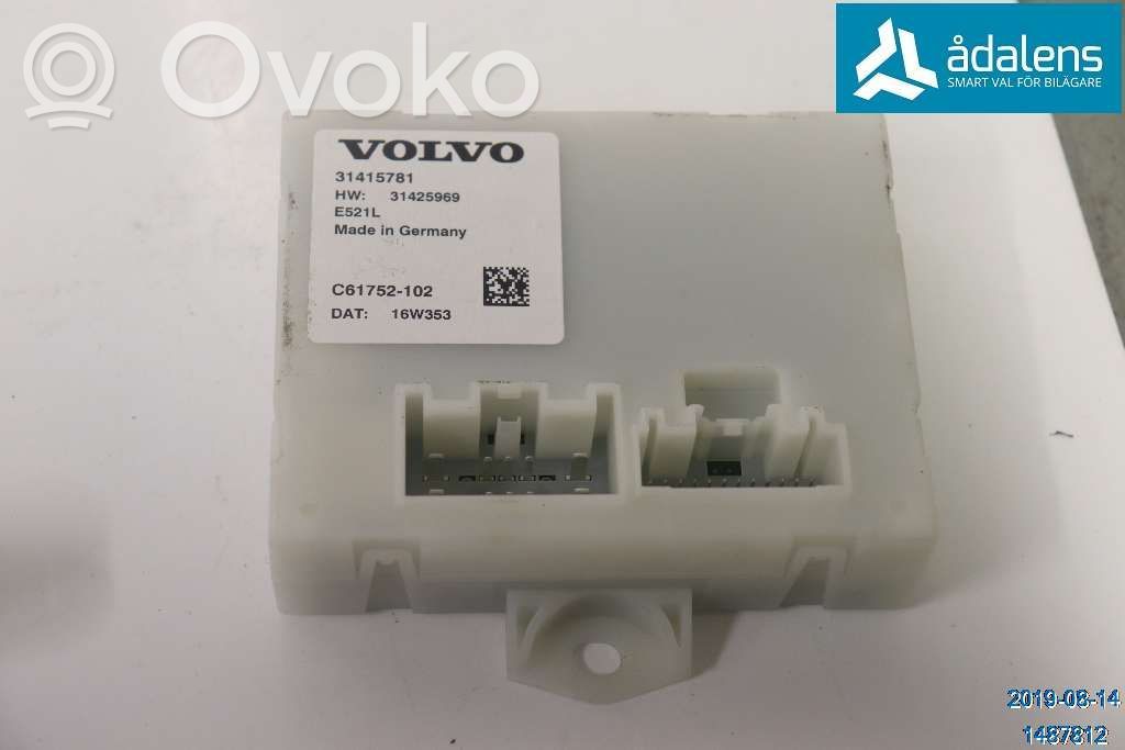 Volvo XC60 Centralina/modulo portellone/bagagliaio 
