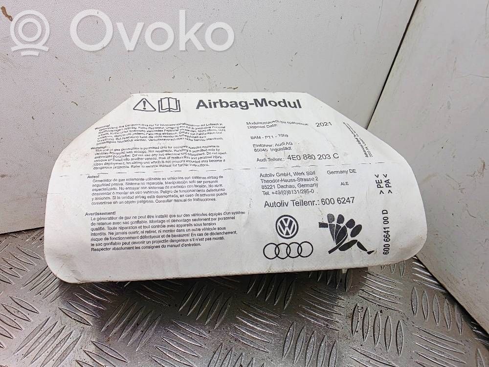 Audi A8 S8 D3 4E Passenger airbag 