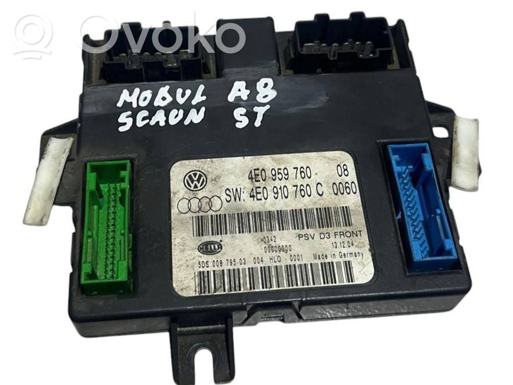 Istuimen säädön moduuli   4E0959760,4E0910760C,5DS00879503