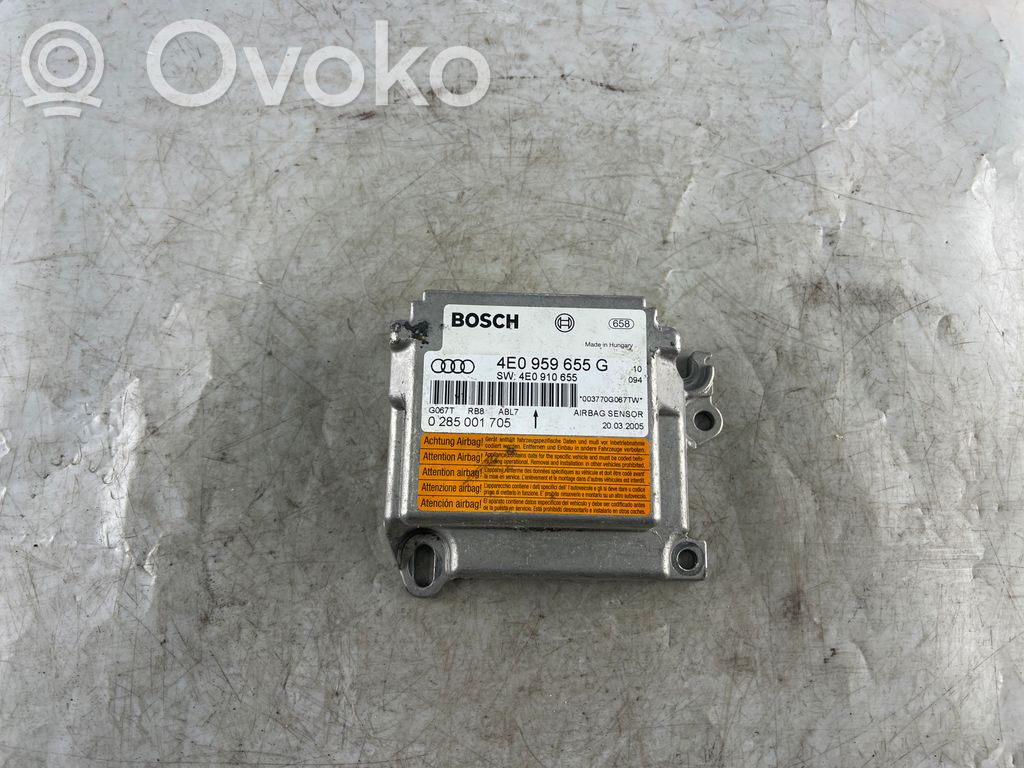 Audi A8 S8 D3 4E Airbag control unit/module 
