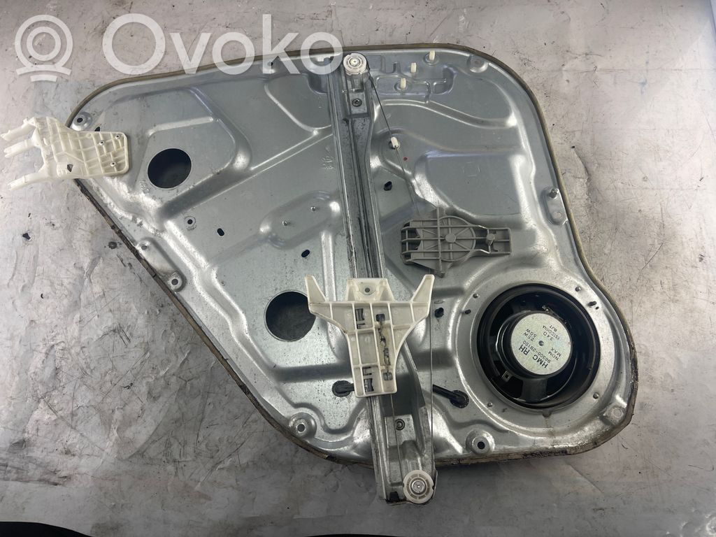 Mechanizm podnoszenia szyby tylnej bez silnika   2601242