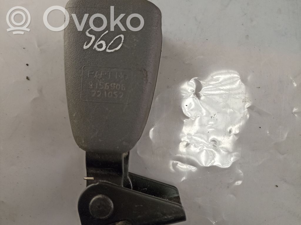 Volvo S60 Middle seatbelt buckle (rear) 