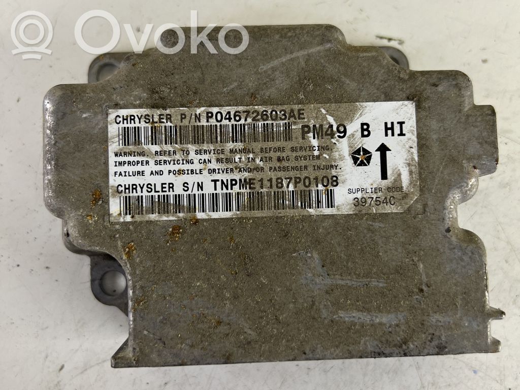 Dodge Caliber Airbag control unit/module 