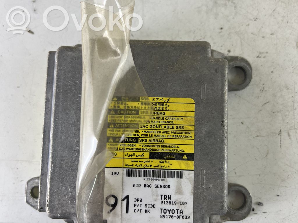Toyota Corolla Verso AR10 Airbag control unit/module 