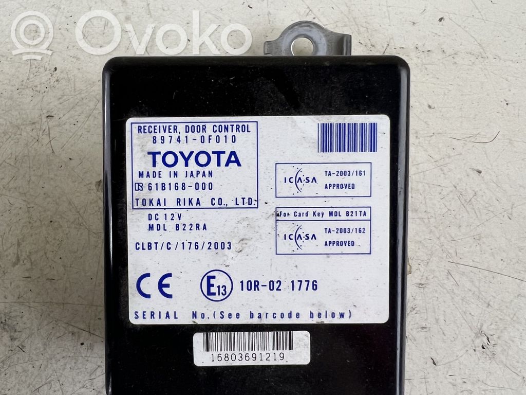 Toyota Corolla Verso AR10 Door control unit/module 