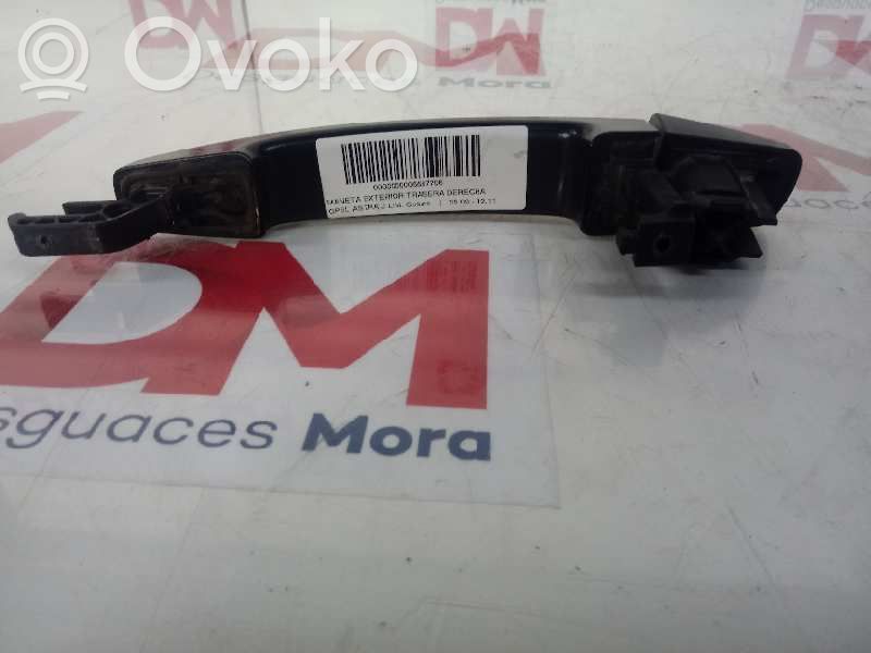 Opel Astra H Rear door exterior handle 