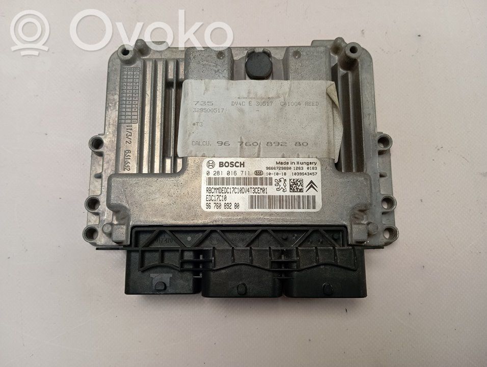 Peugeot 206+ Engine control unit/module 