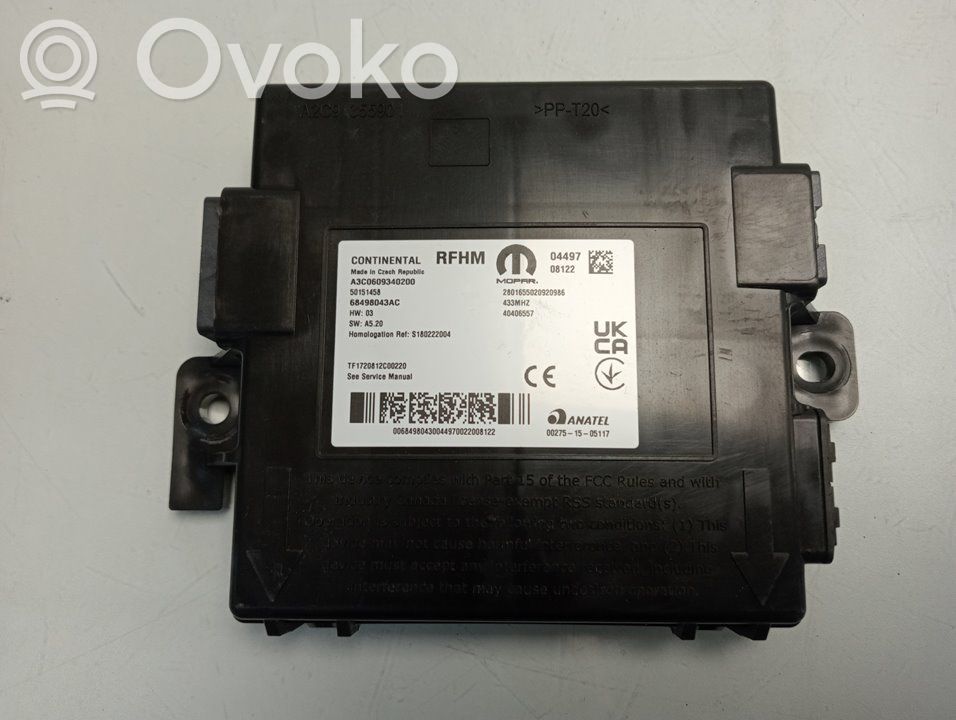 Other control units/modules   68498043AC
