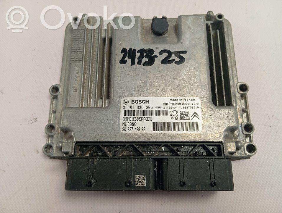Peugeot Partner III Engine control unit/module 