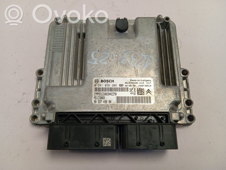 Peugeot 208 II Engine control unit/module 