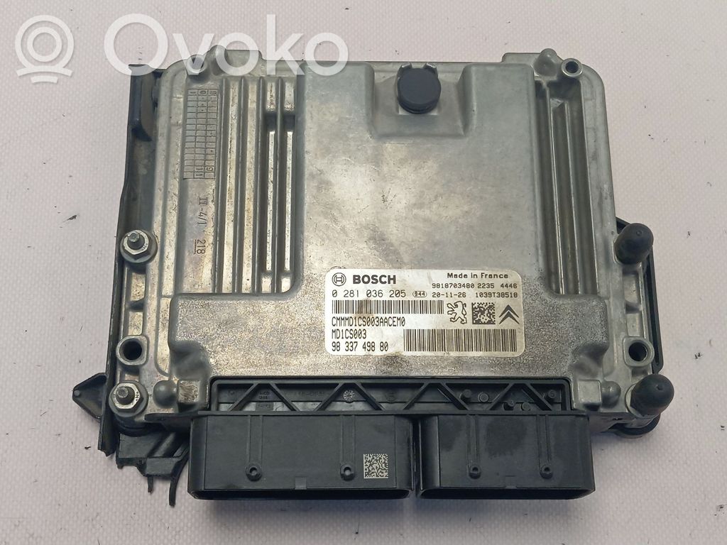 Engine control unit/module   1659557780,9833749880,0281036205