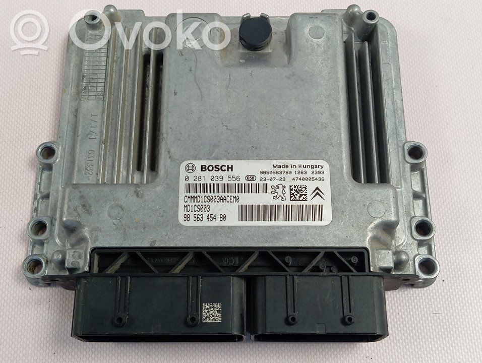 Moottorin ohjainlaite/moduuli   9856345480,0281039556