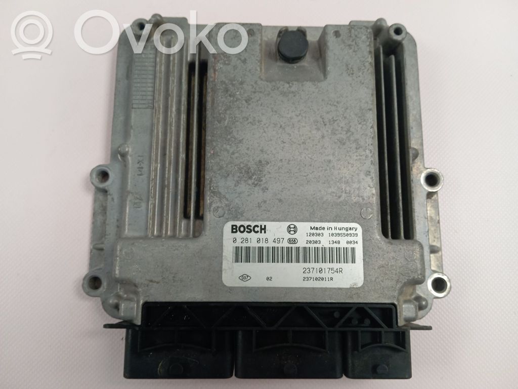 Unidad de control/módulo del motor   237101754R,0281018497