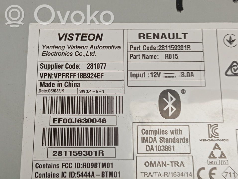 Renault Megane IV Unidad de control de sonido audio HiFi