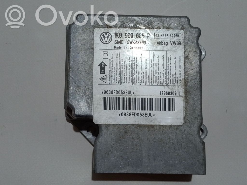 Volkswagen Golf SportWagen Unitate/modul de comandă airbaguri 