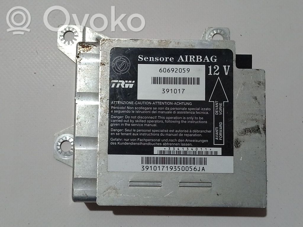Centralina/modulo airbag   60692059