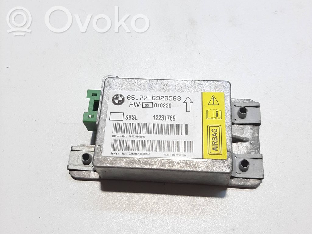 Airbag deployment crash/impact sensor   6929563,12231769