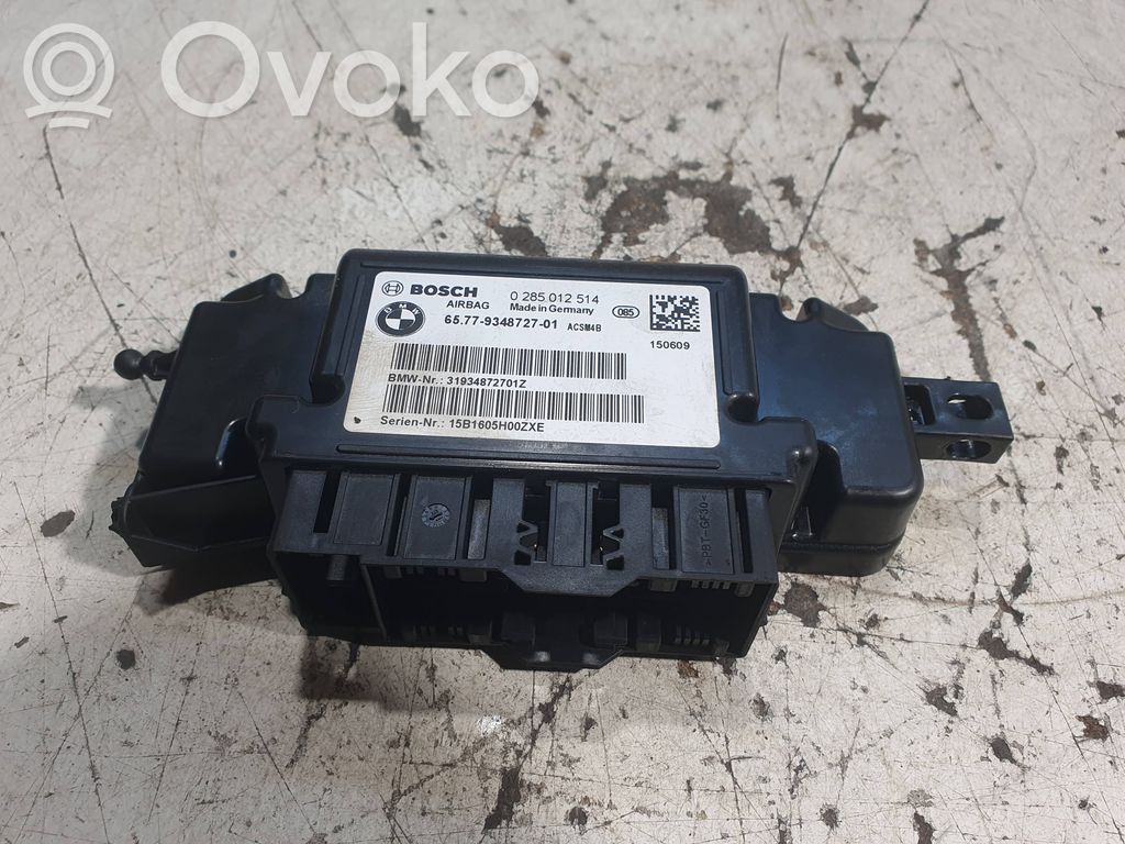 BMW 3 GT F34 Unitate/modul de comandă airbaguri 