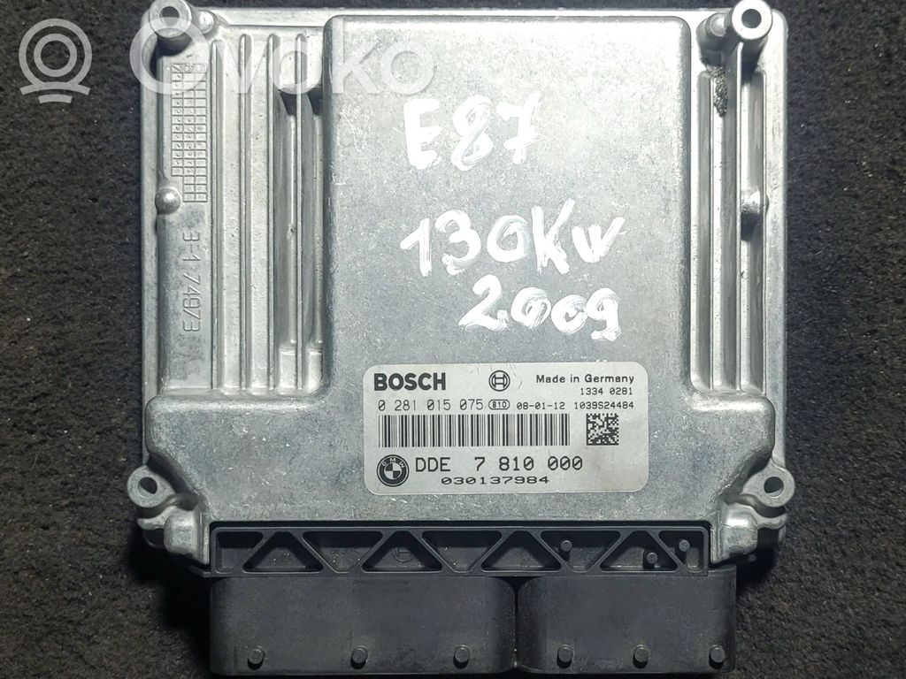 BMW 1 E81 E87 Unidad de control/módulo del motor 