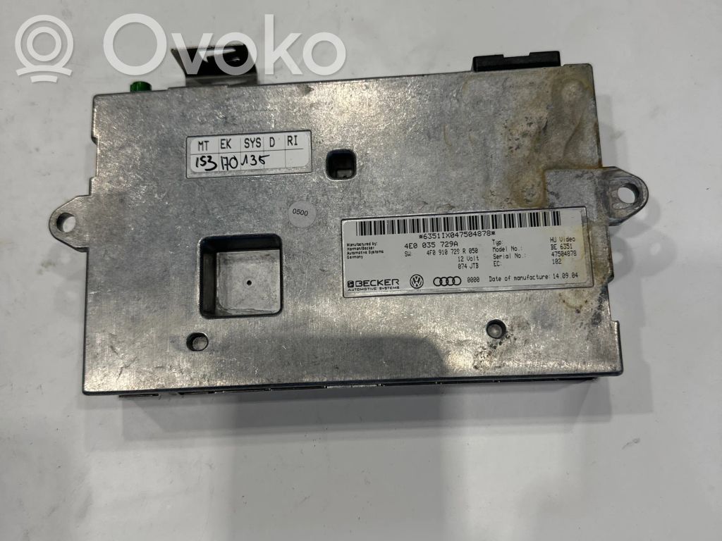 MMI control unit   4E0035729A,4F0910729R