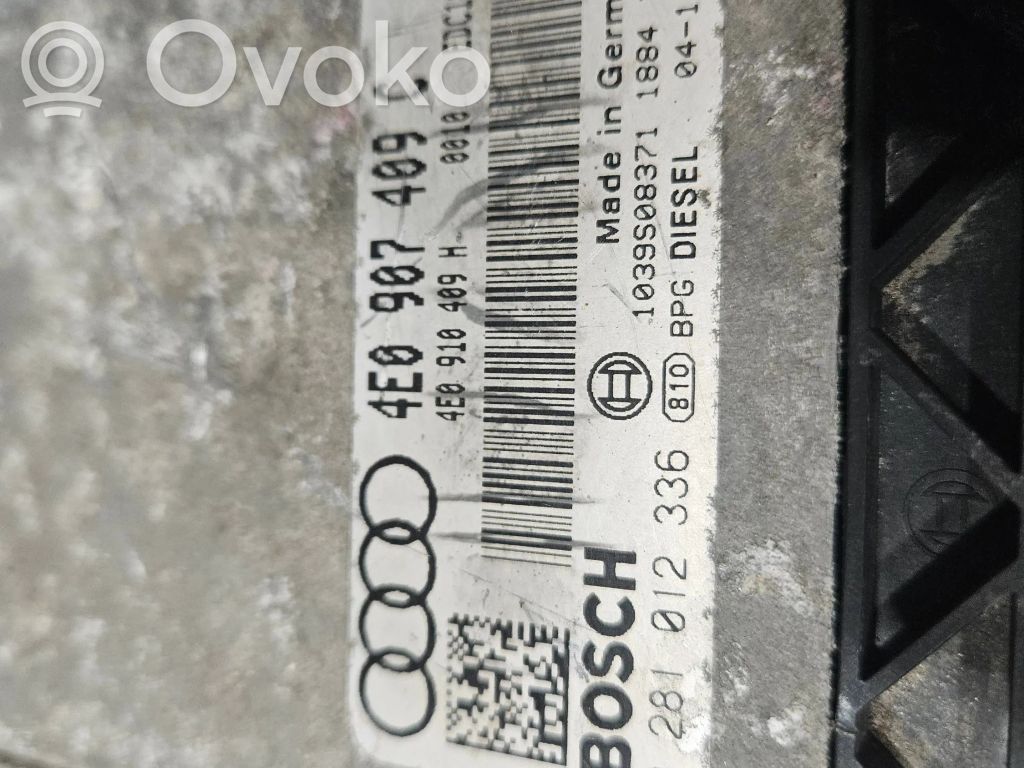 Engine control unit/module   4E0907409C,0281012336