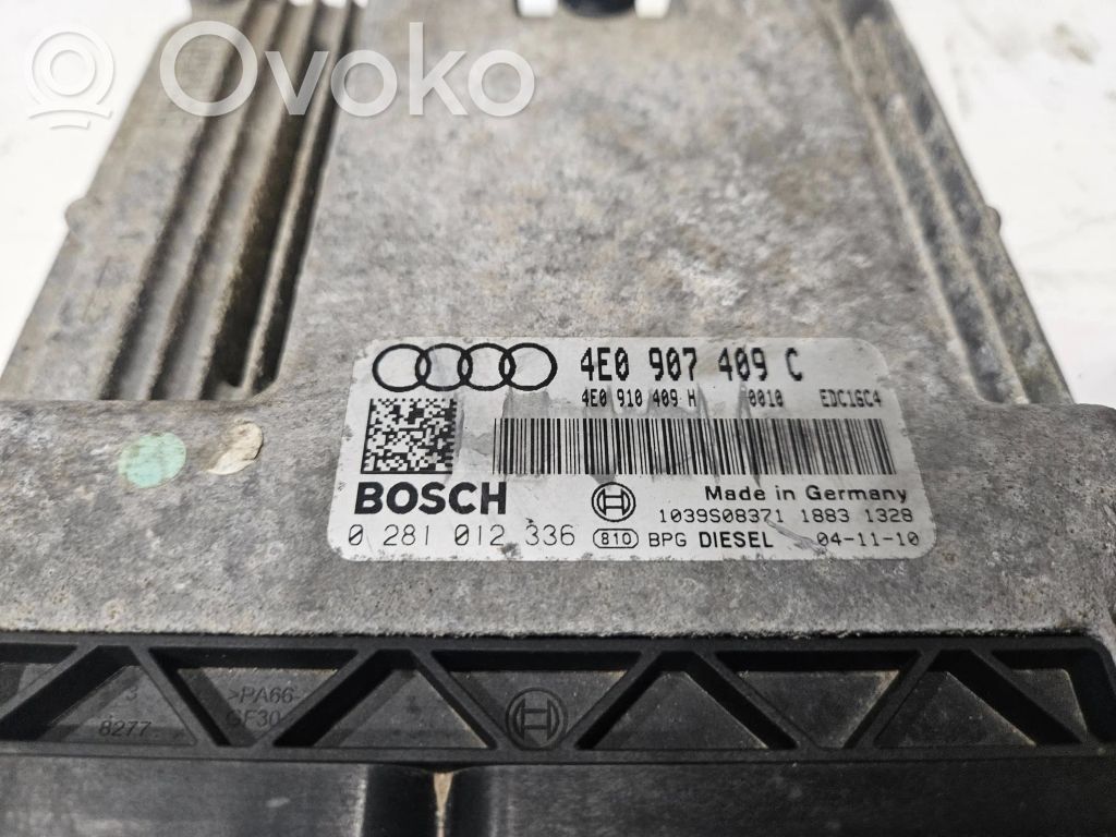 Engine control unit/module   4E0907409C