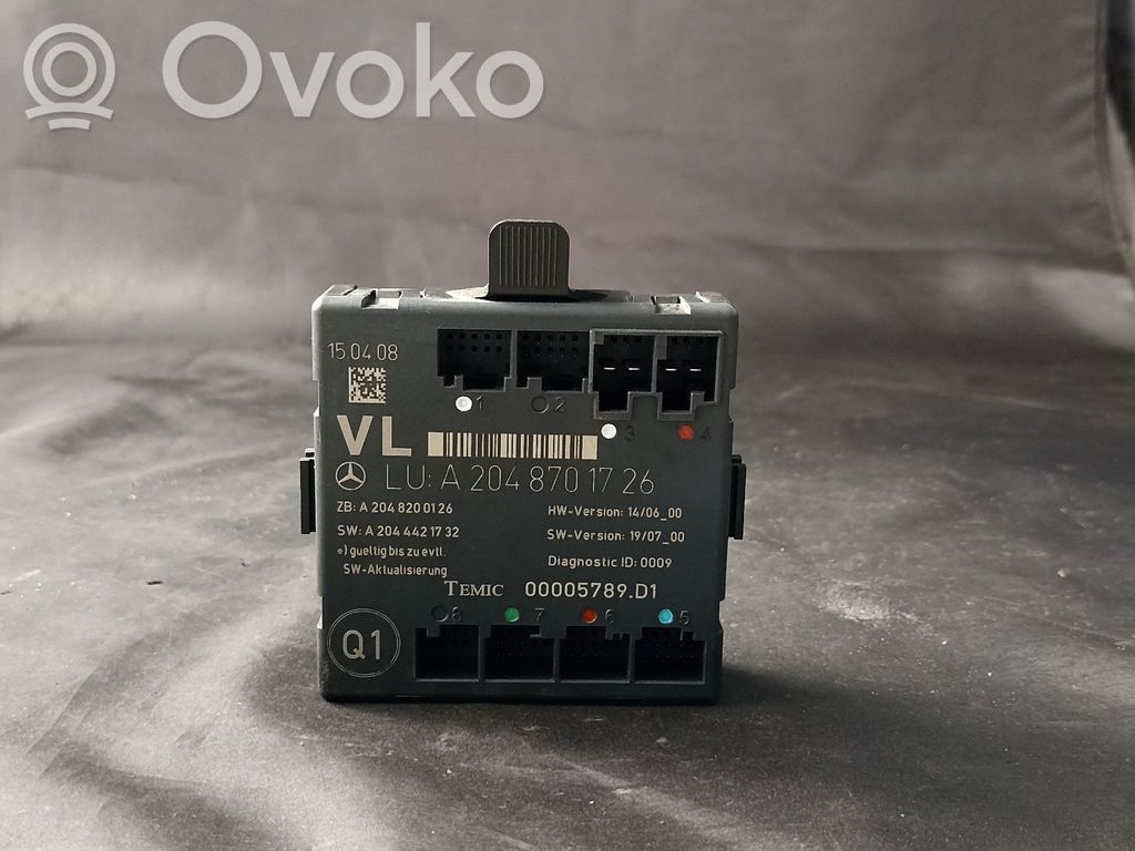 Mercedes-Benz C W204 Door control unit/module 